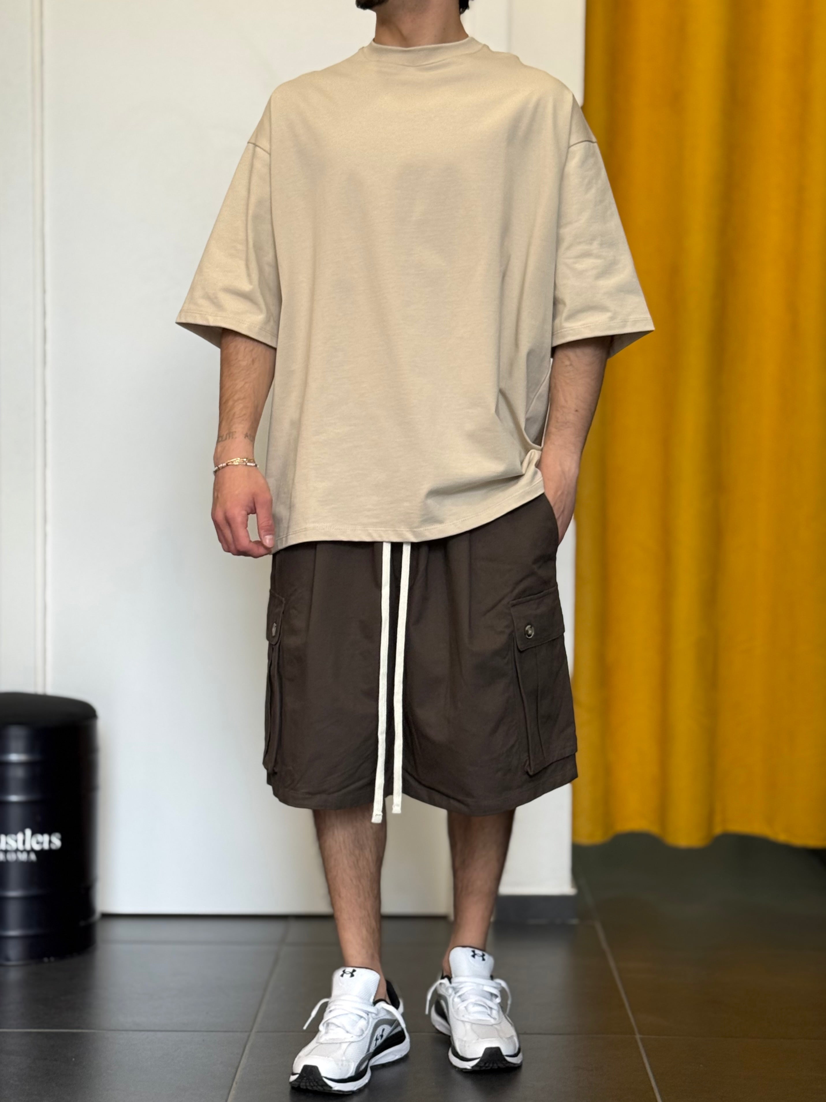 BERMUDA CARGO -PREMIUM- Over MARRONE