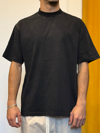 T-SHIRT PREMIUM Slavato NERO