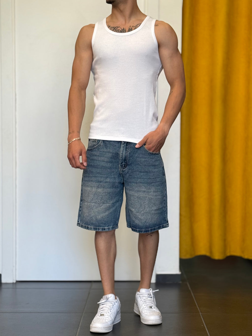 CANOTTA Slim Fit BIANCO