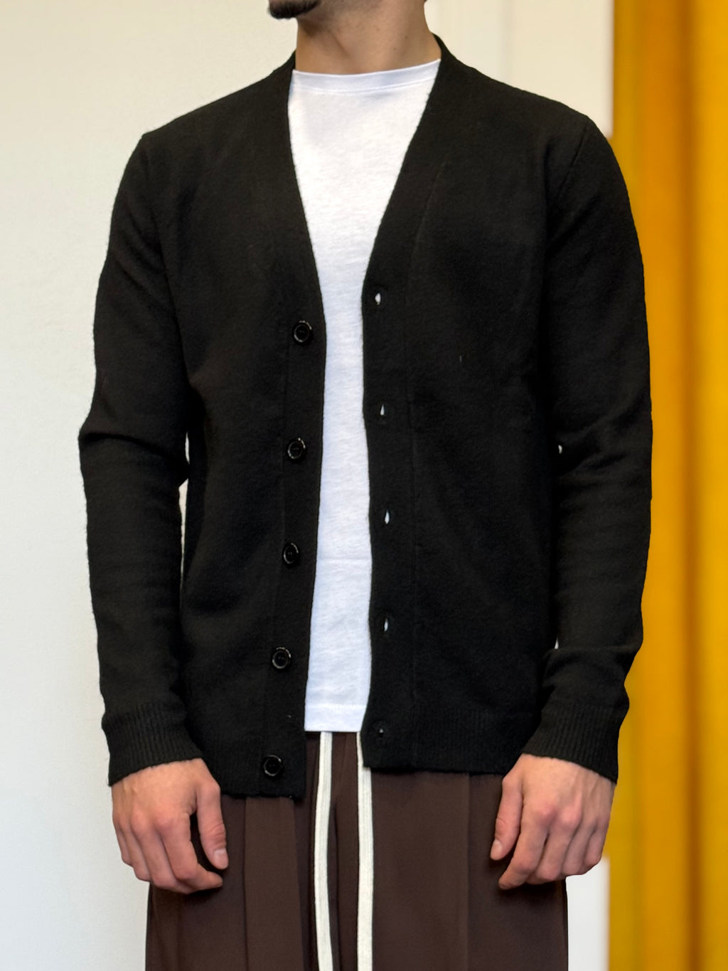 CARDIGAN Slim Fit NERO