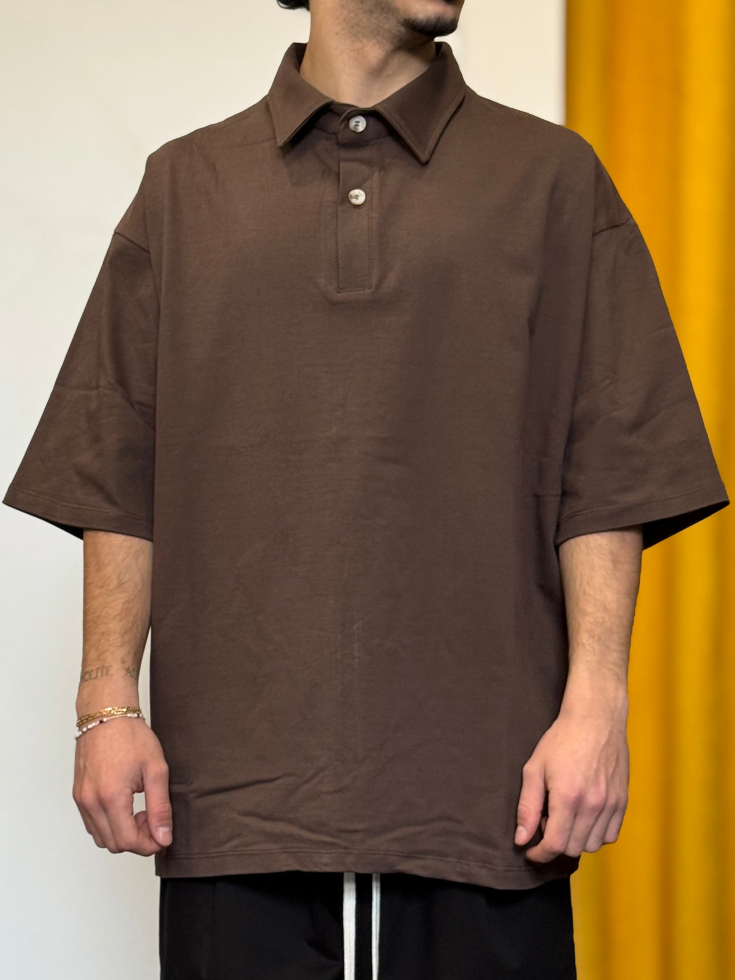POLO Oversize MARRONE