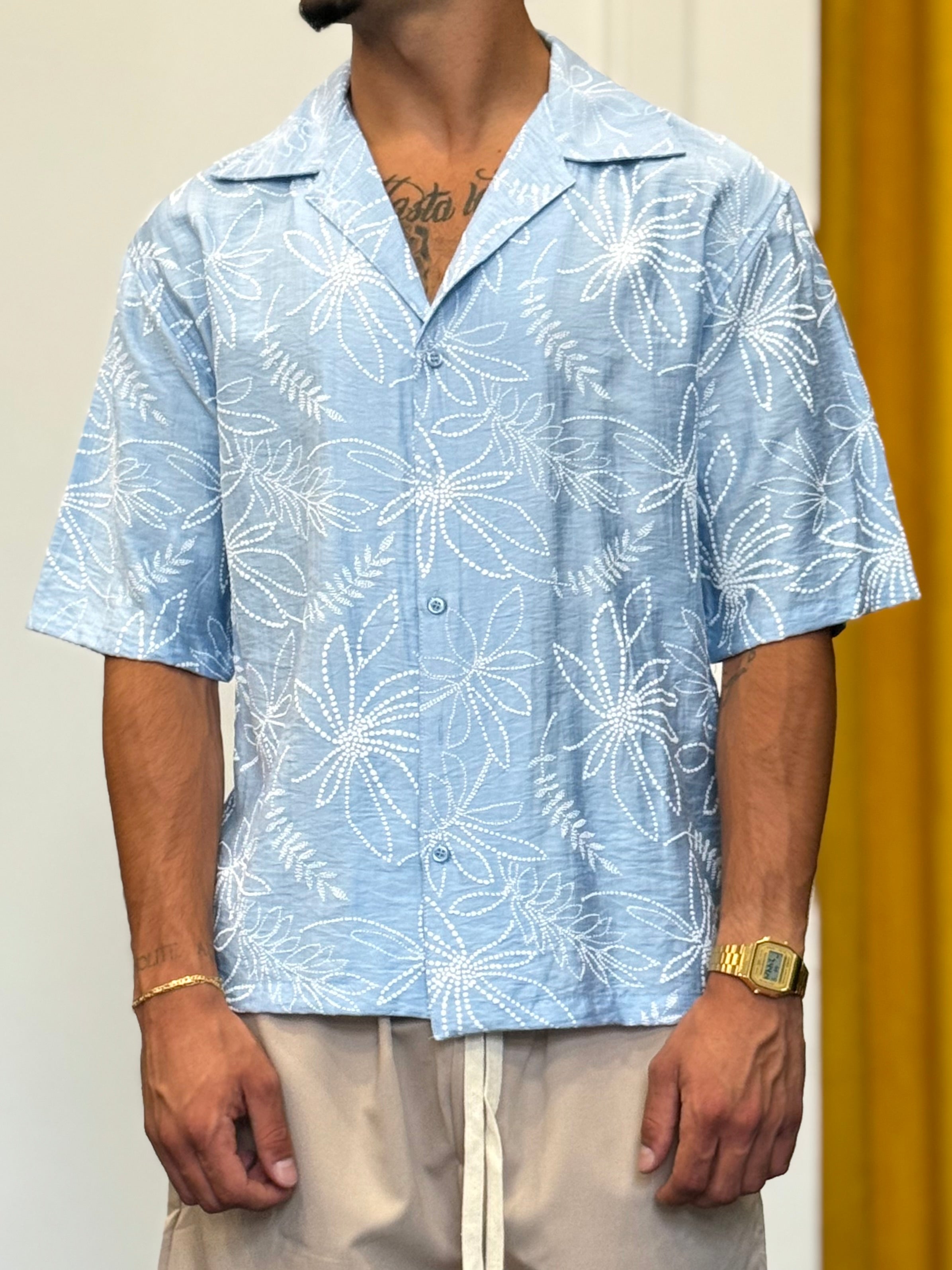 CAMICIA Floreale Blu