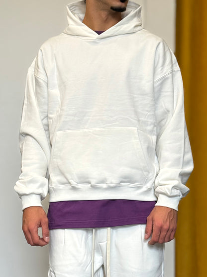 COMPLETO TUTA Cappuccio + Cargo BIANCO