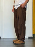 PANTALONE Misto Lino MARRONE