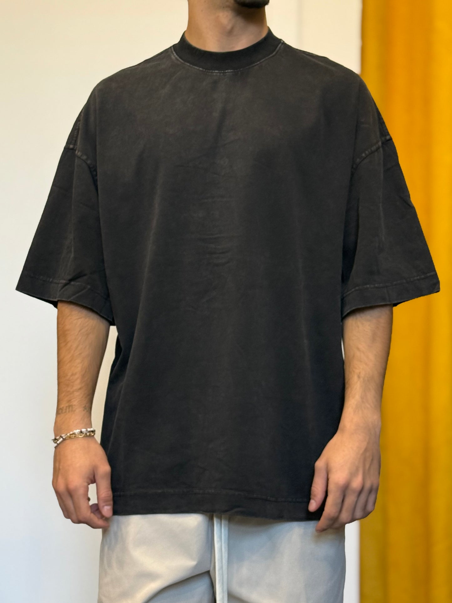 T-SHIRT PREMIUM OVERSIZE Slavato NERO