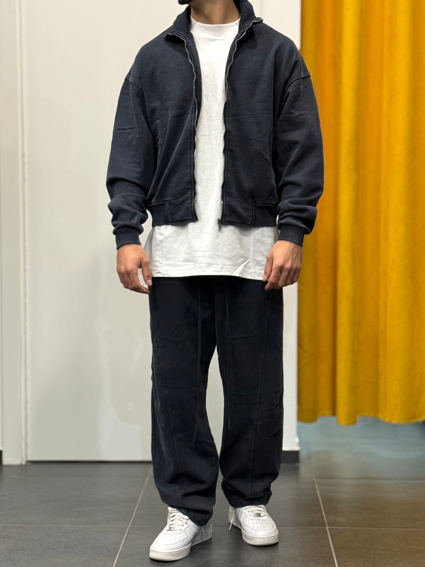 TUTA Full Zip STONE WASHED BLU