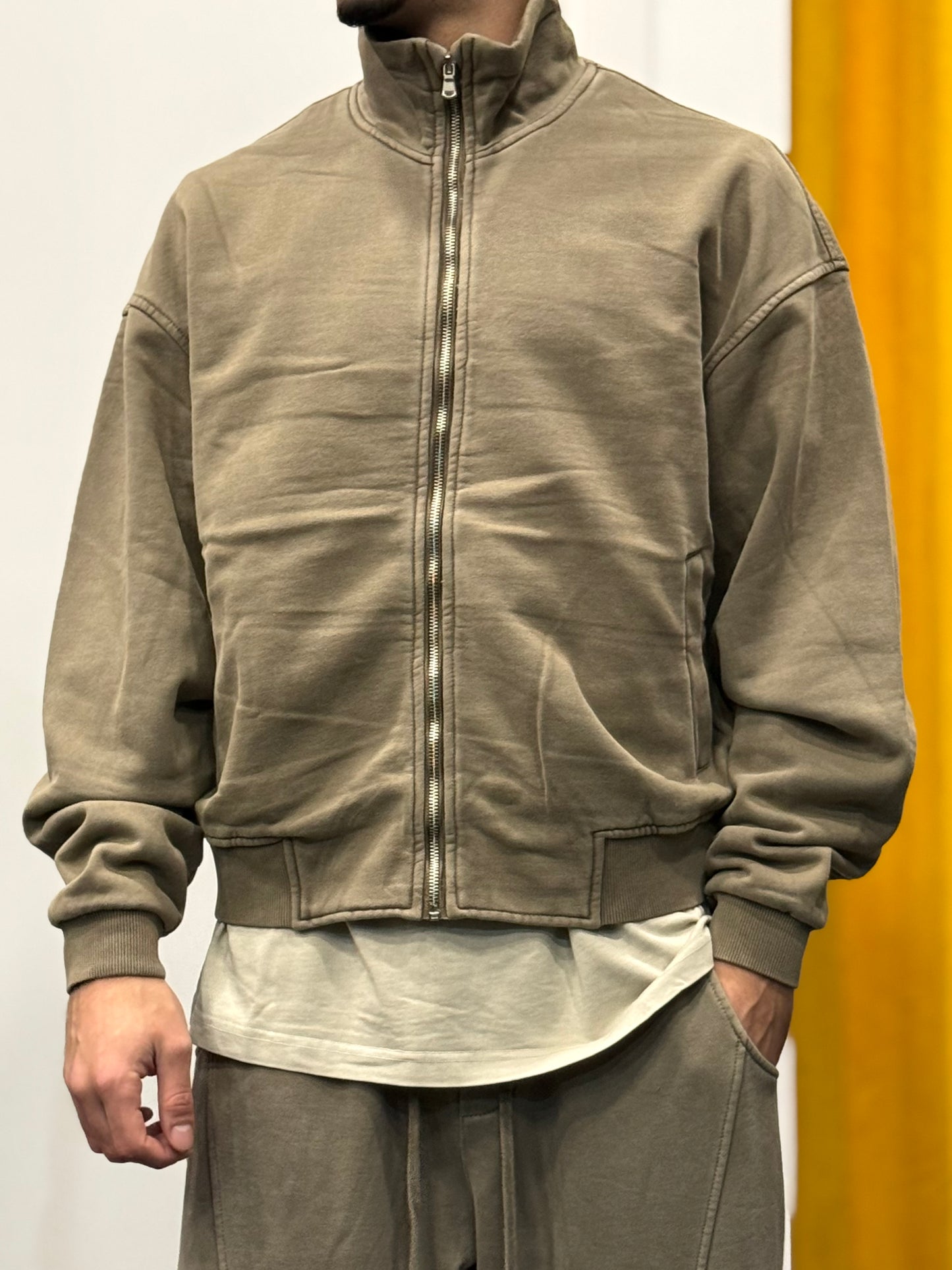 TUTA Full Zip STONE WASHED FANGO