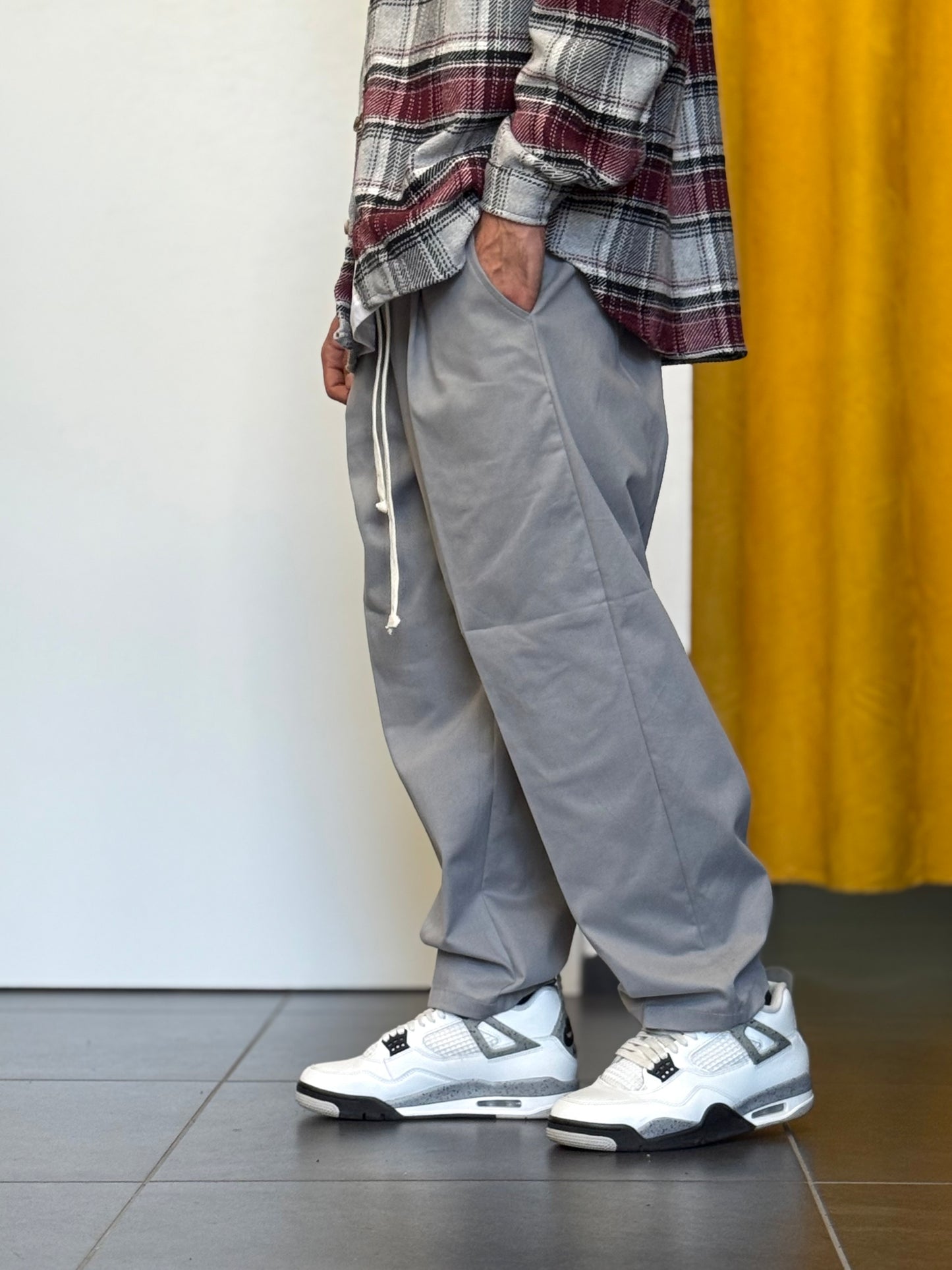 PANTALONE Casual Over GRIGIO