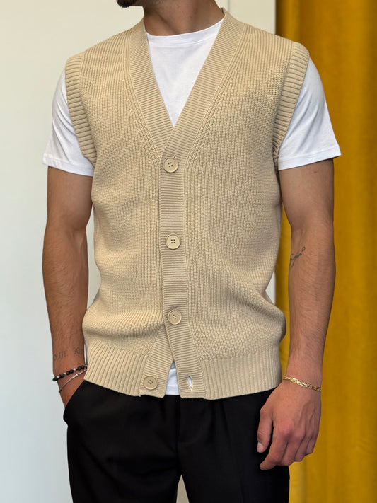 CARDIGAN GILET Beige