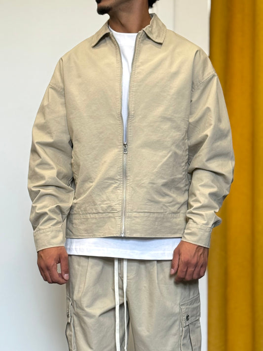 GIACCA CASUAL Zip BEIGE