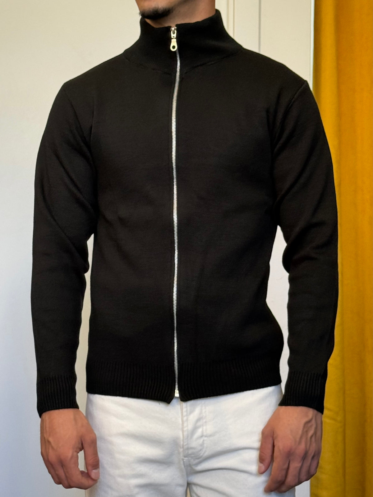 MAGLIONE Full Zip NERO