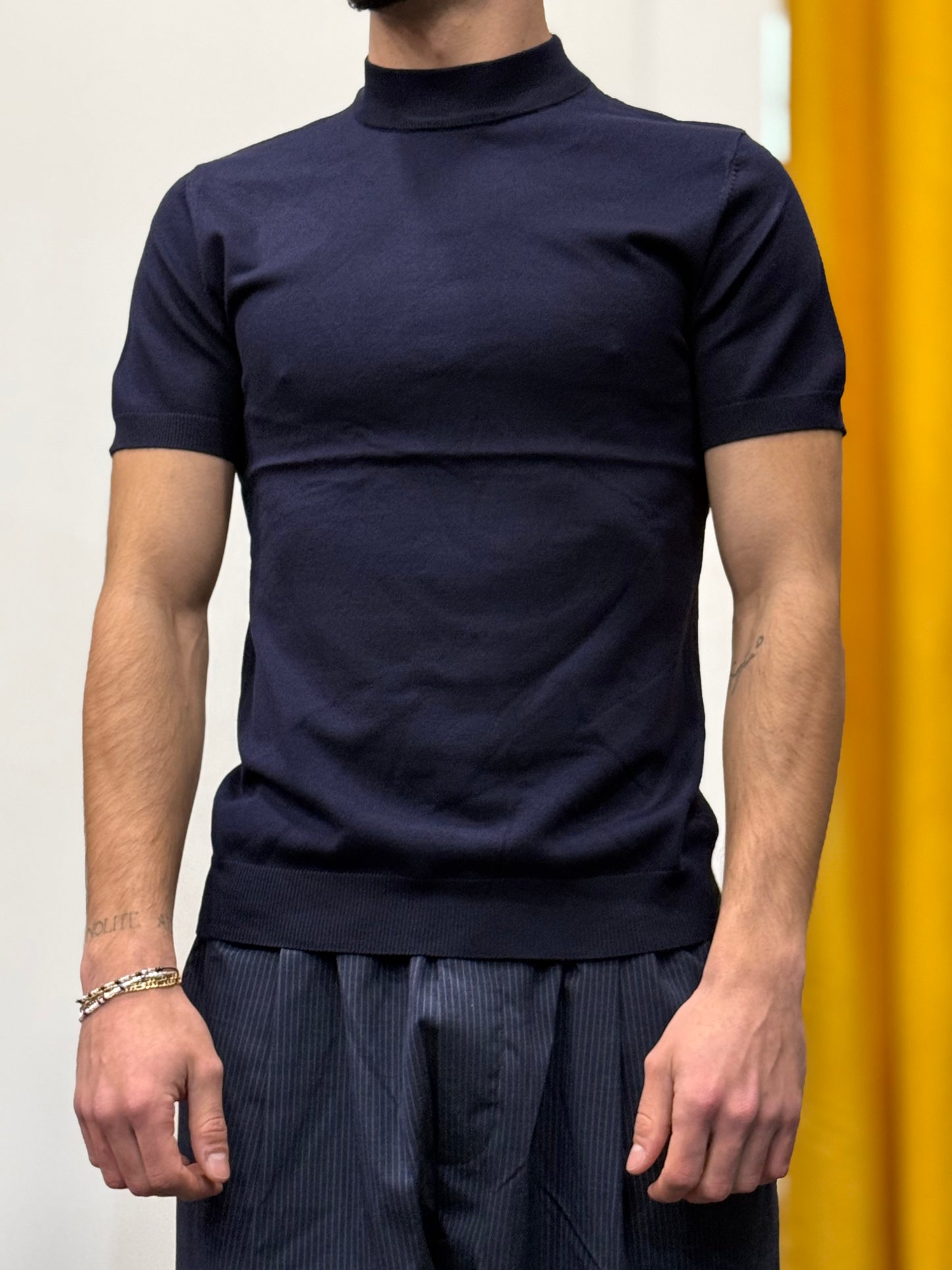 T-SHIRT In Maglia BLU