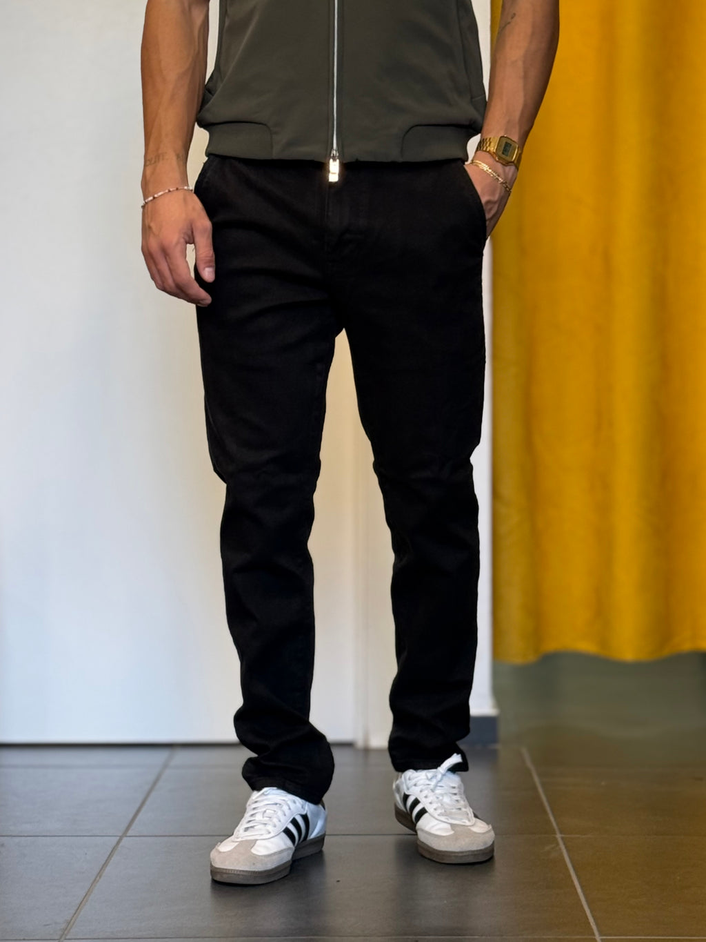 PANTALONE Denim Regular NERO