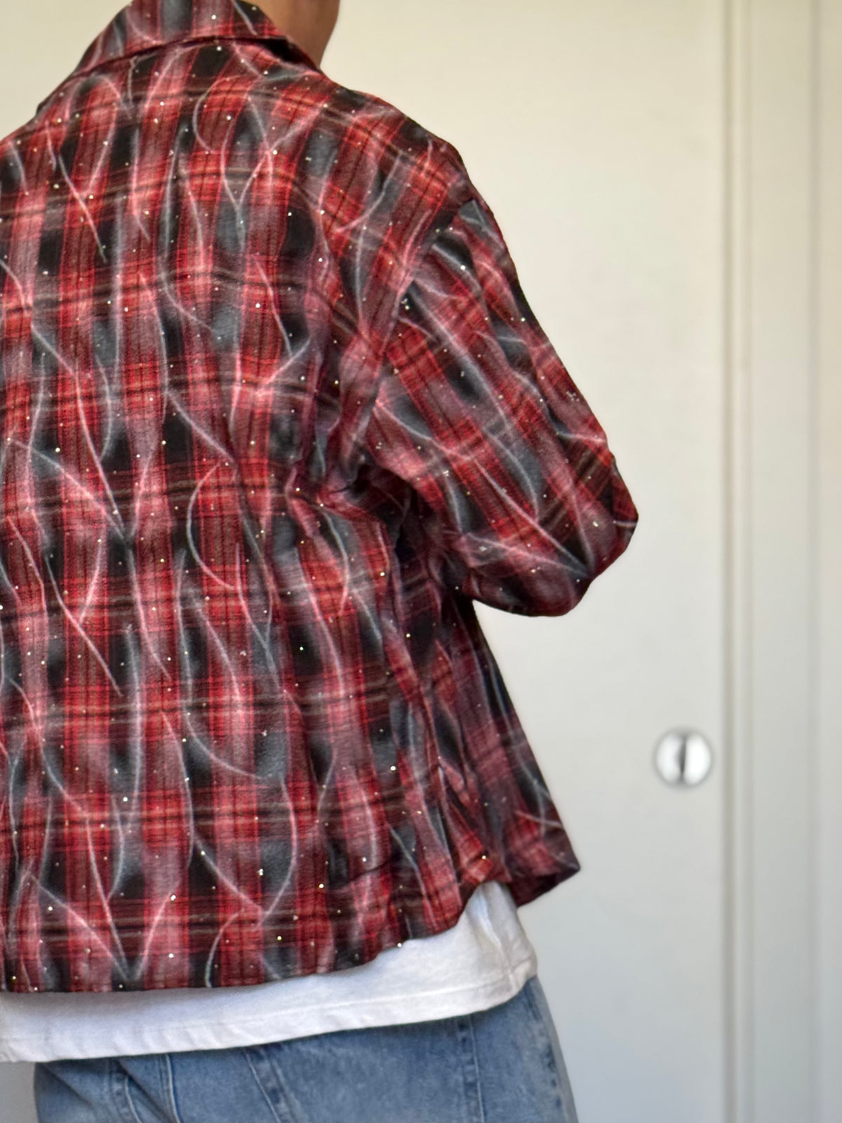 CAMICIA A Quadri FLAME ROSSO