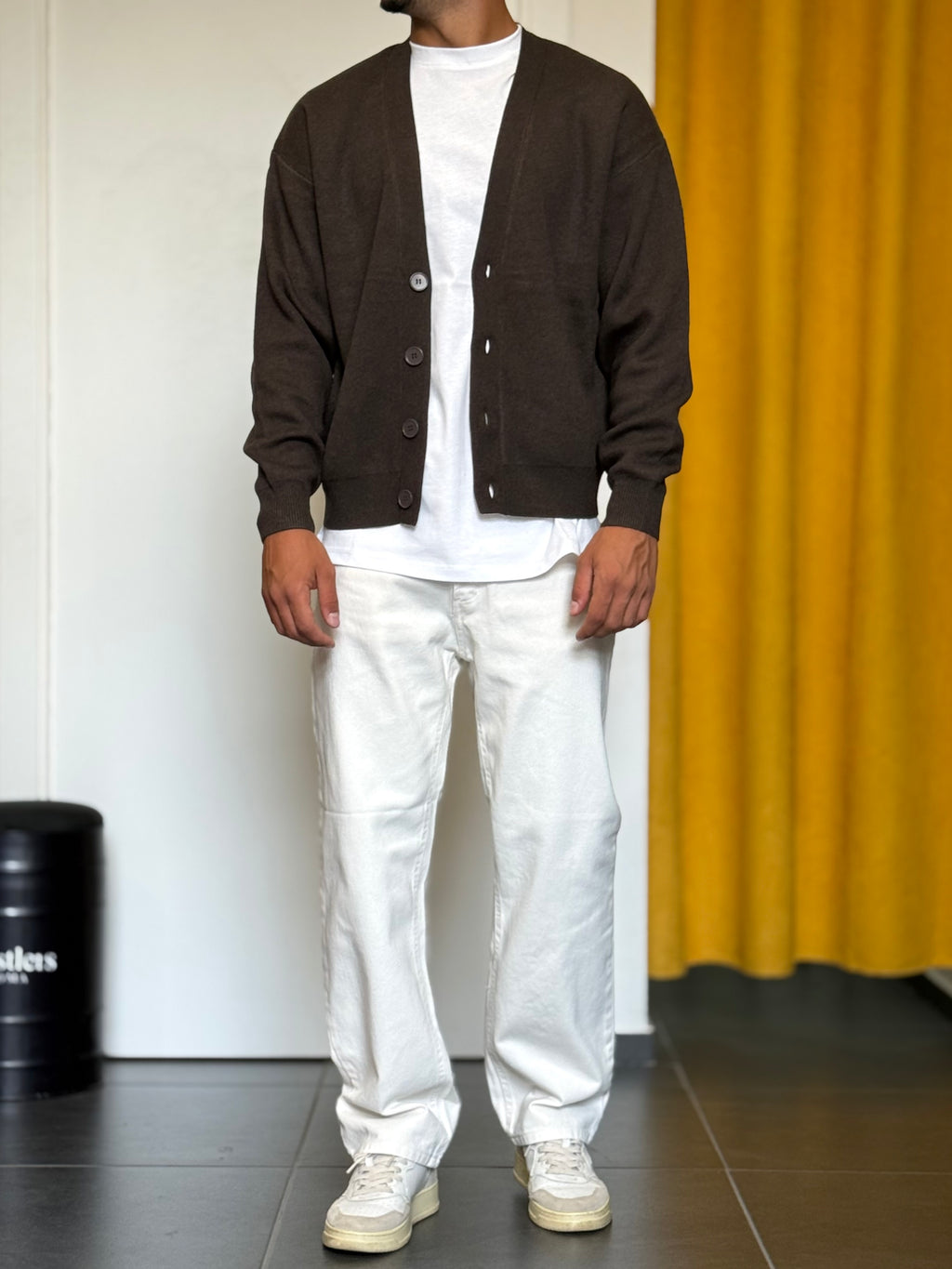 CARDIGAN Regular Fit MARRONE