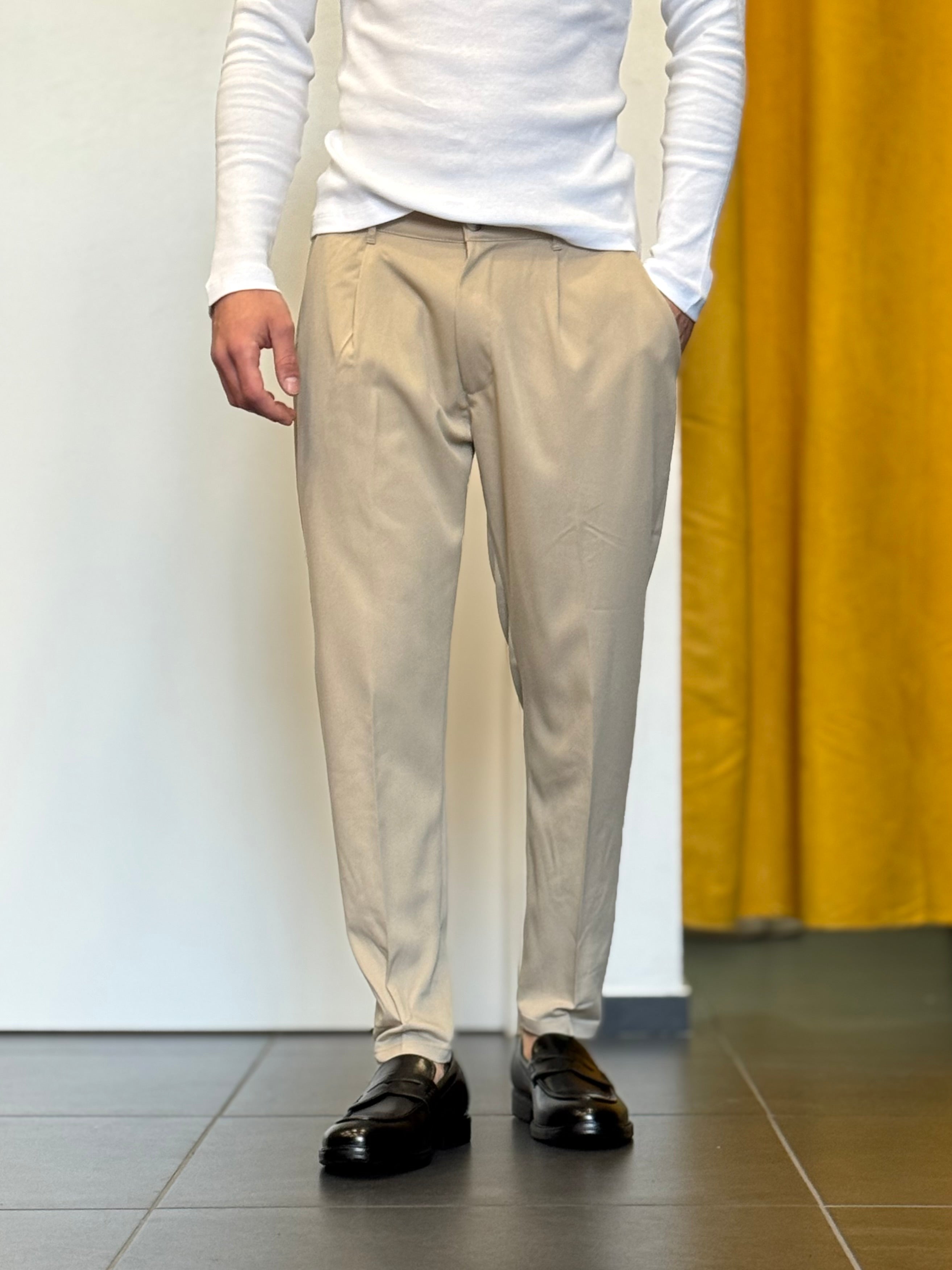 PANTALONE Slim Fit BEIGE