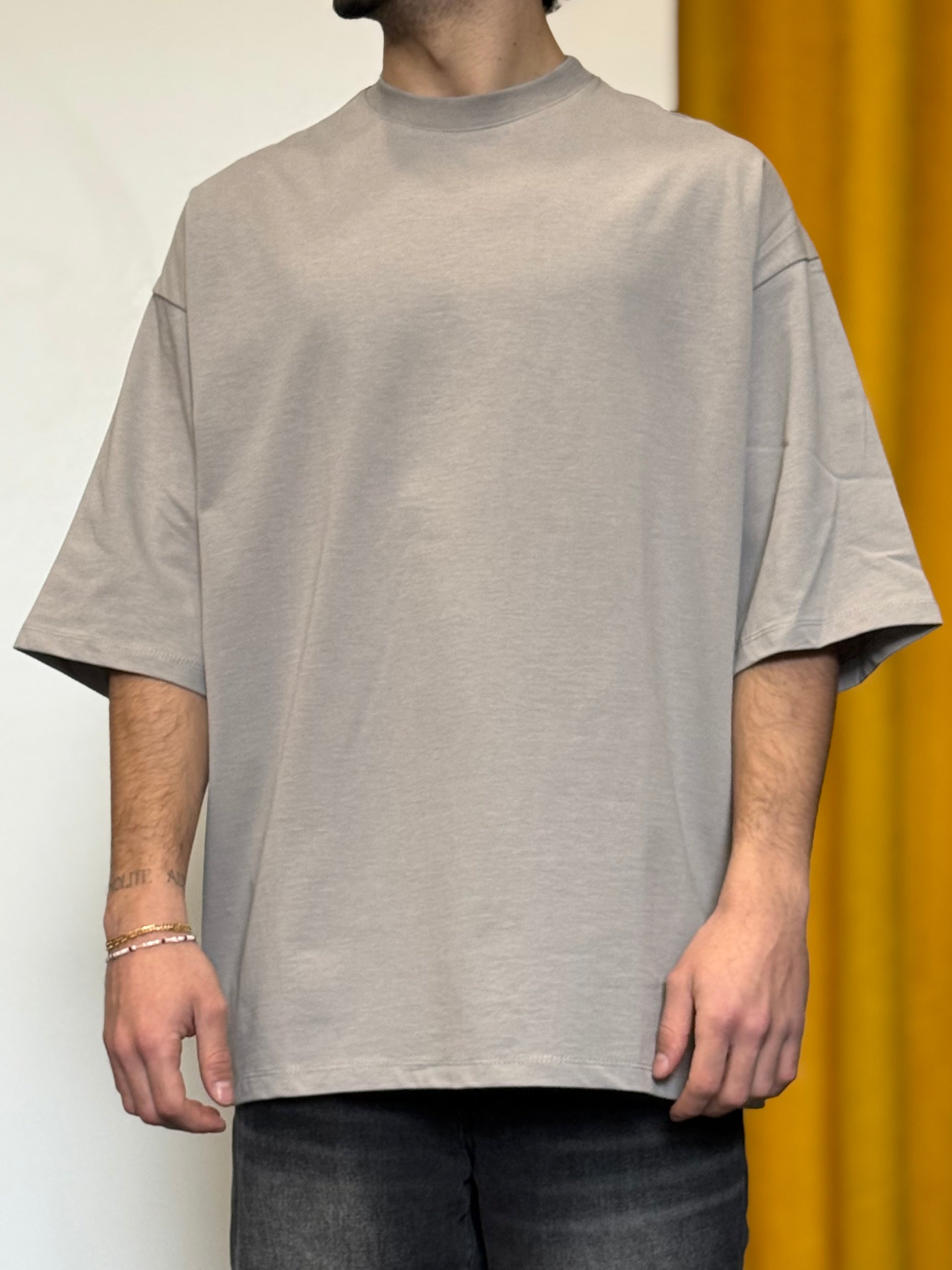 T-SHIRT Oversize GRIGIO CHIARO