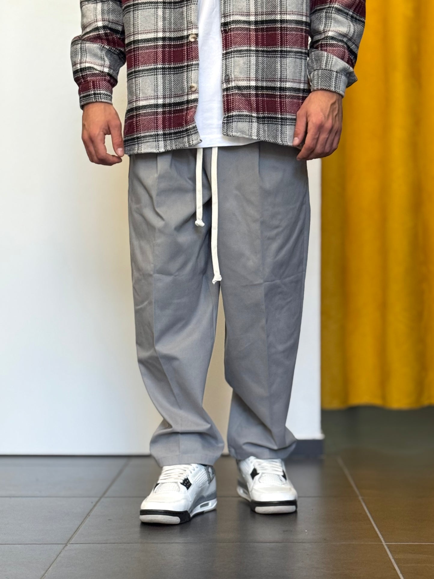 PANTALONE Casual Over GRIGIO