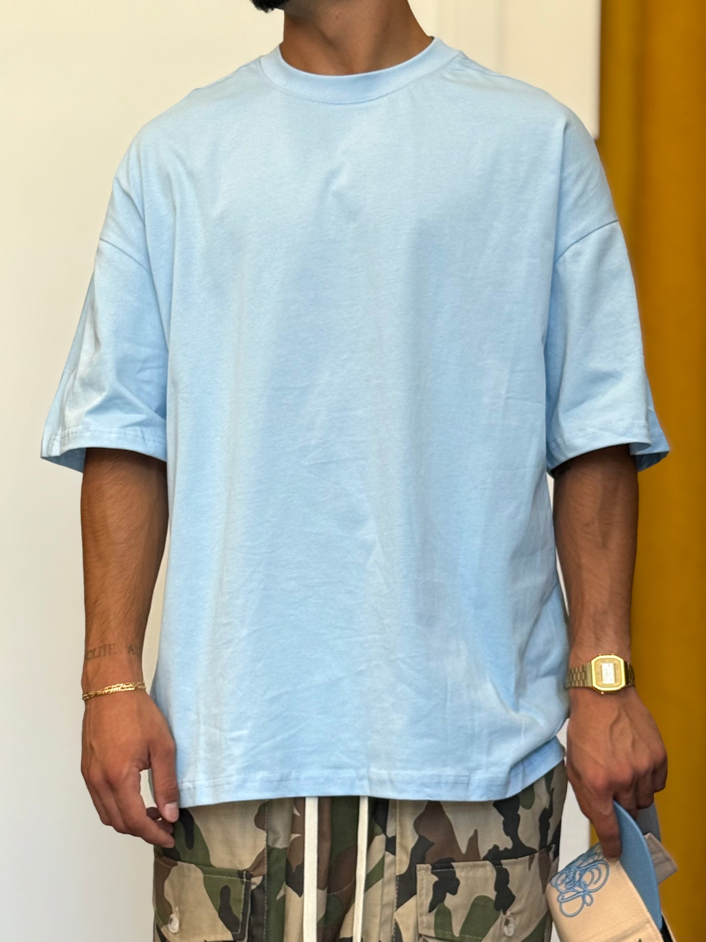T-SHIRT OVERSIZE Celeste
