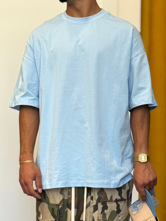 T-SHIRT OVERSIZE Celeste
