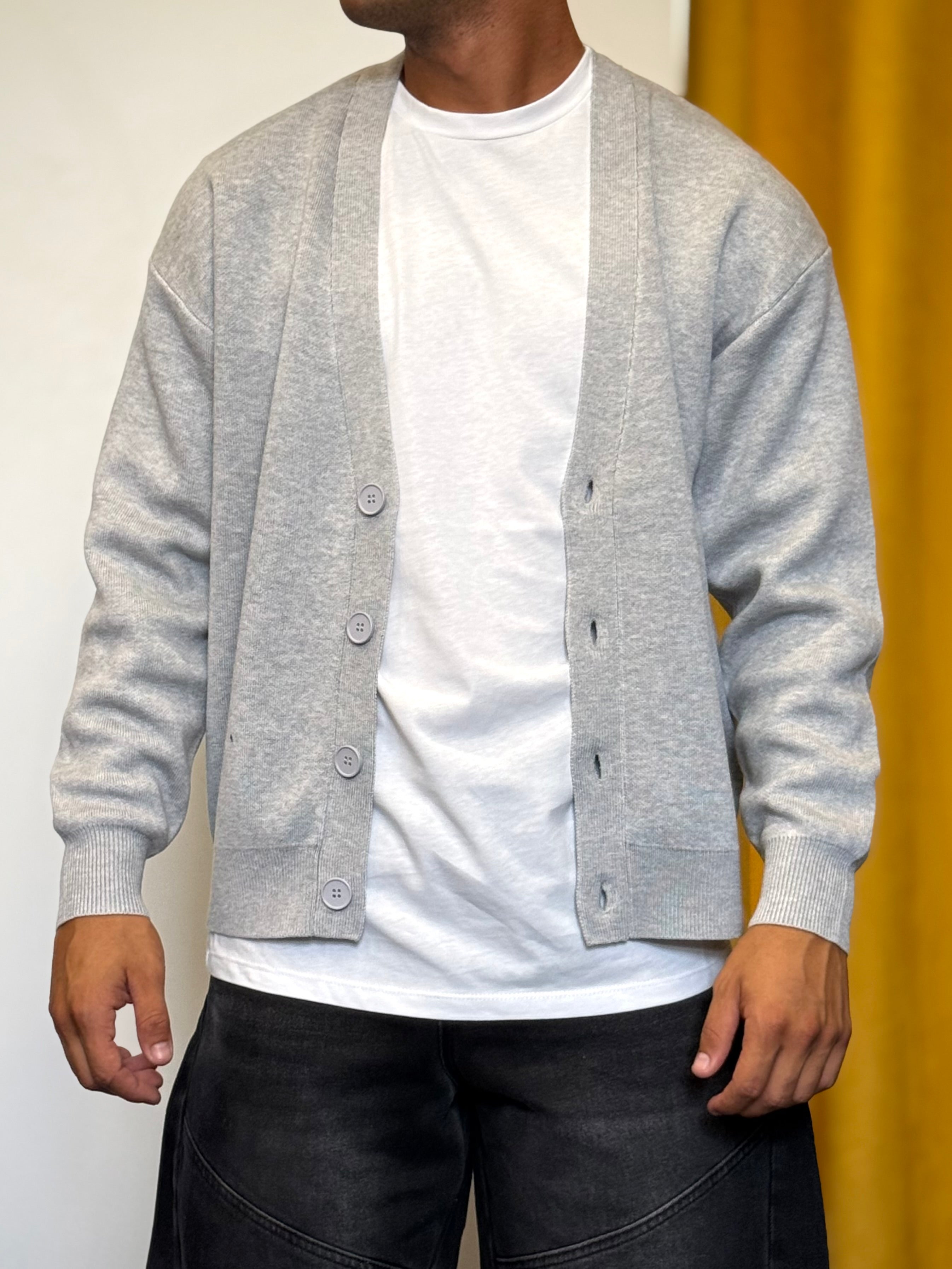CARDIGAN Regular Fit GRIGIO