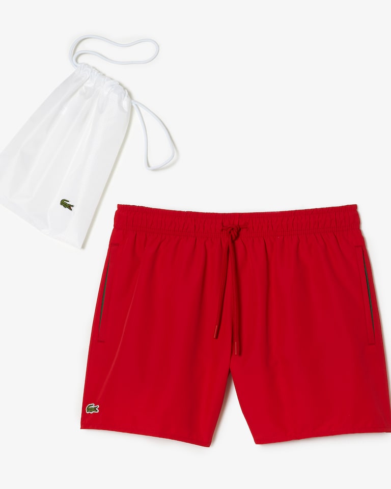 LACOSTE Costume Da Bagno Quick Dry ROSSO