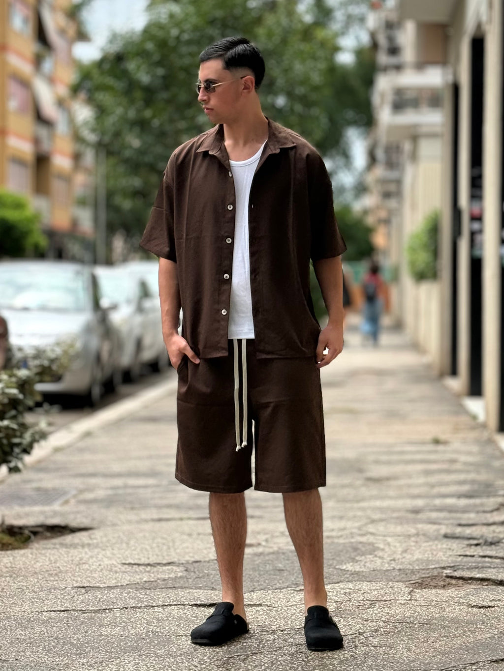 COORDINATO Camicia MARRONE