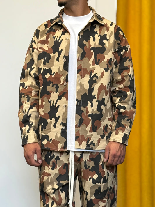 CAMICIA Oversize CAMO BEIGE