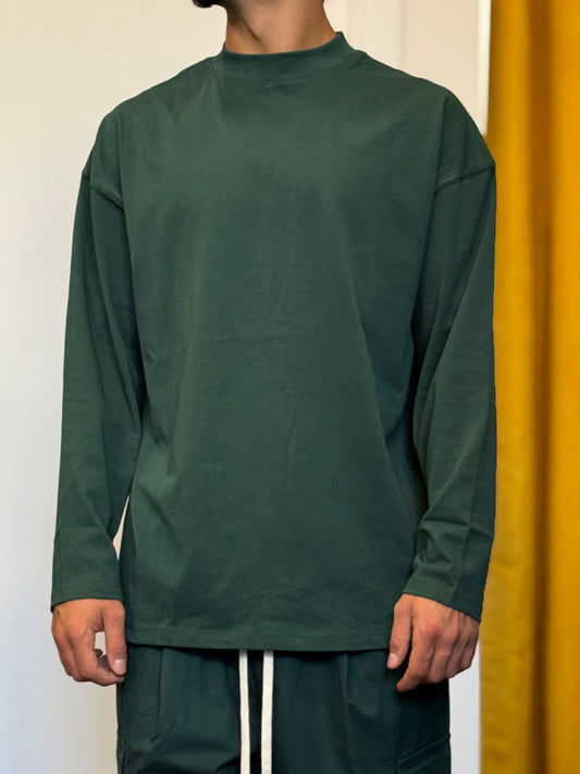 T-SHIRT Maniche Lunghe VERDE