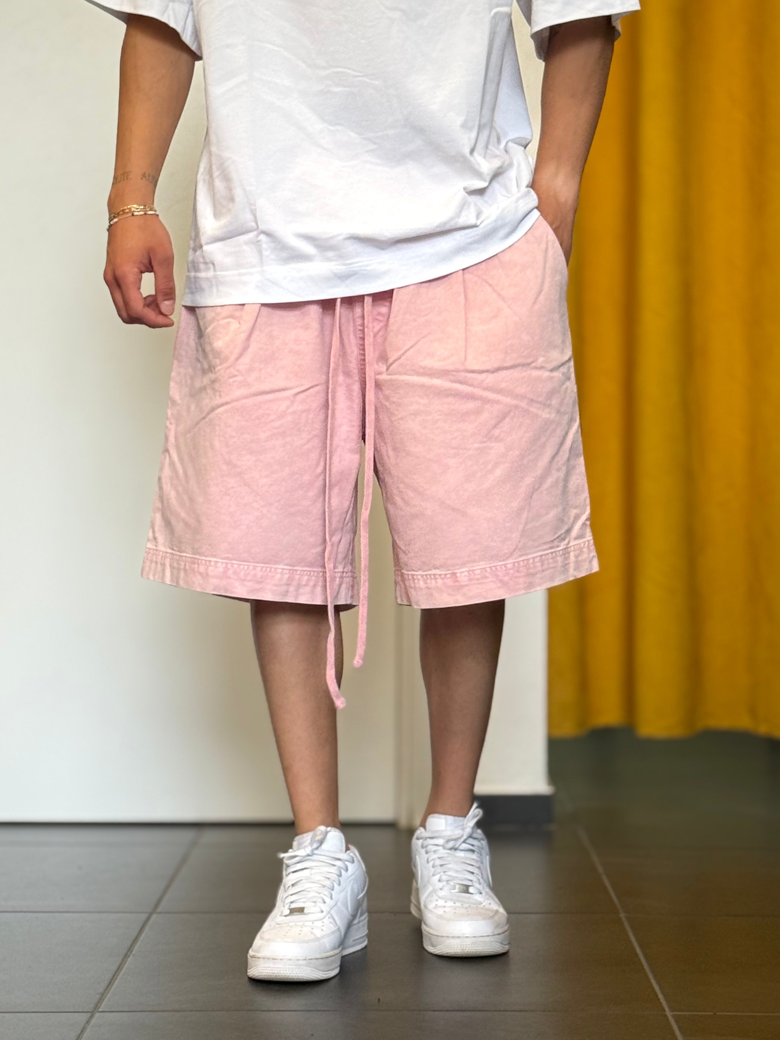 BERMUDA Cotone Stone Washed ROSA