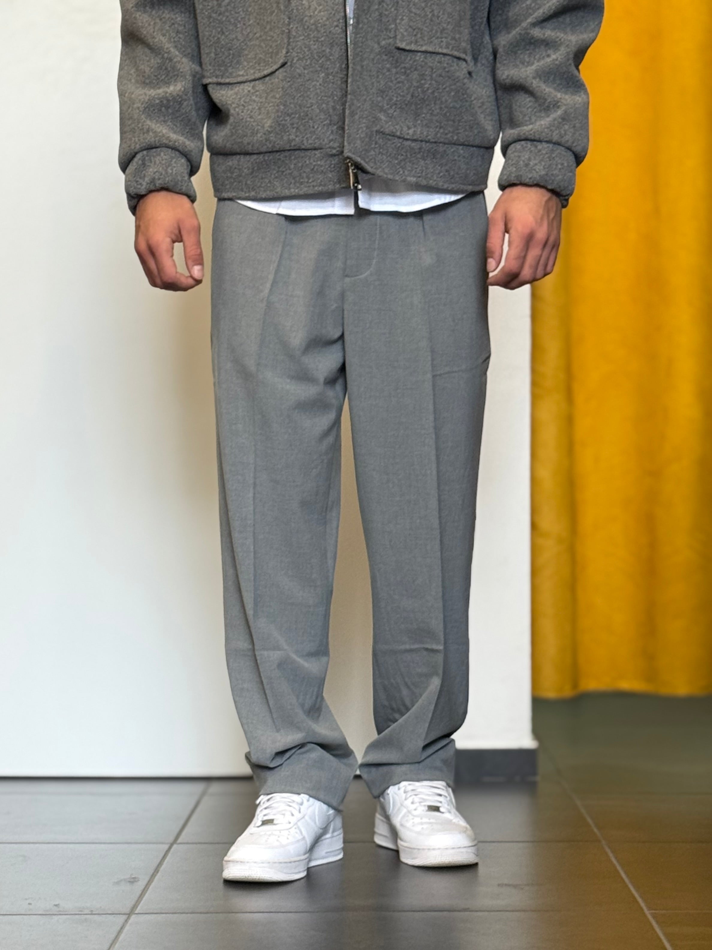 PANTALONE Elegante Semi-Over GRIGIO