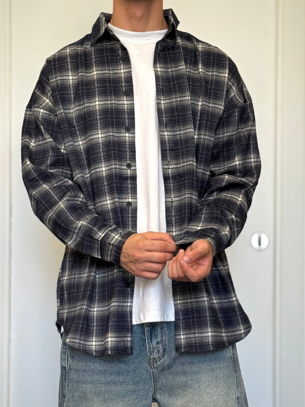 CAMICIA A Quadri BLU