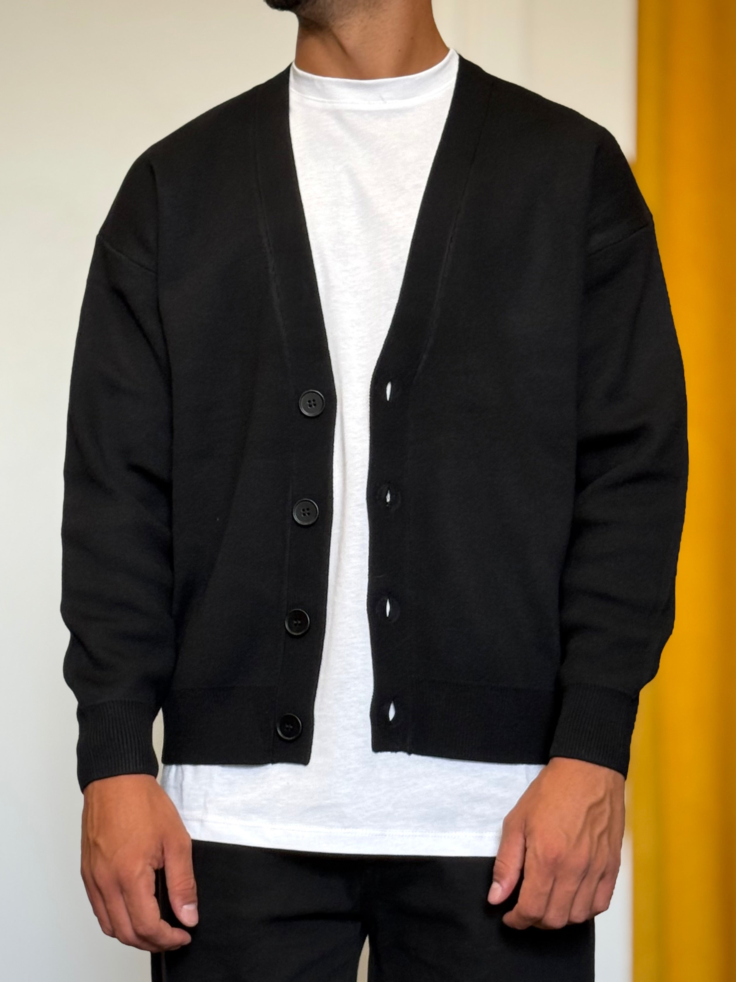 CARDIGAN Regular Fit NERO