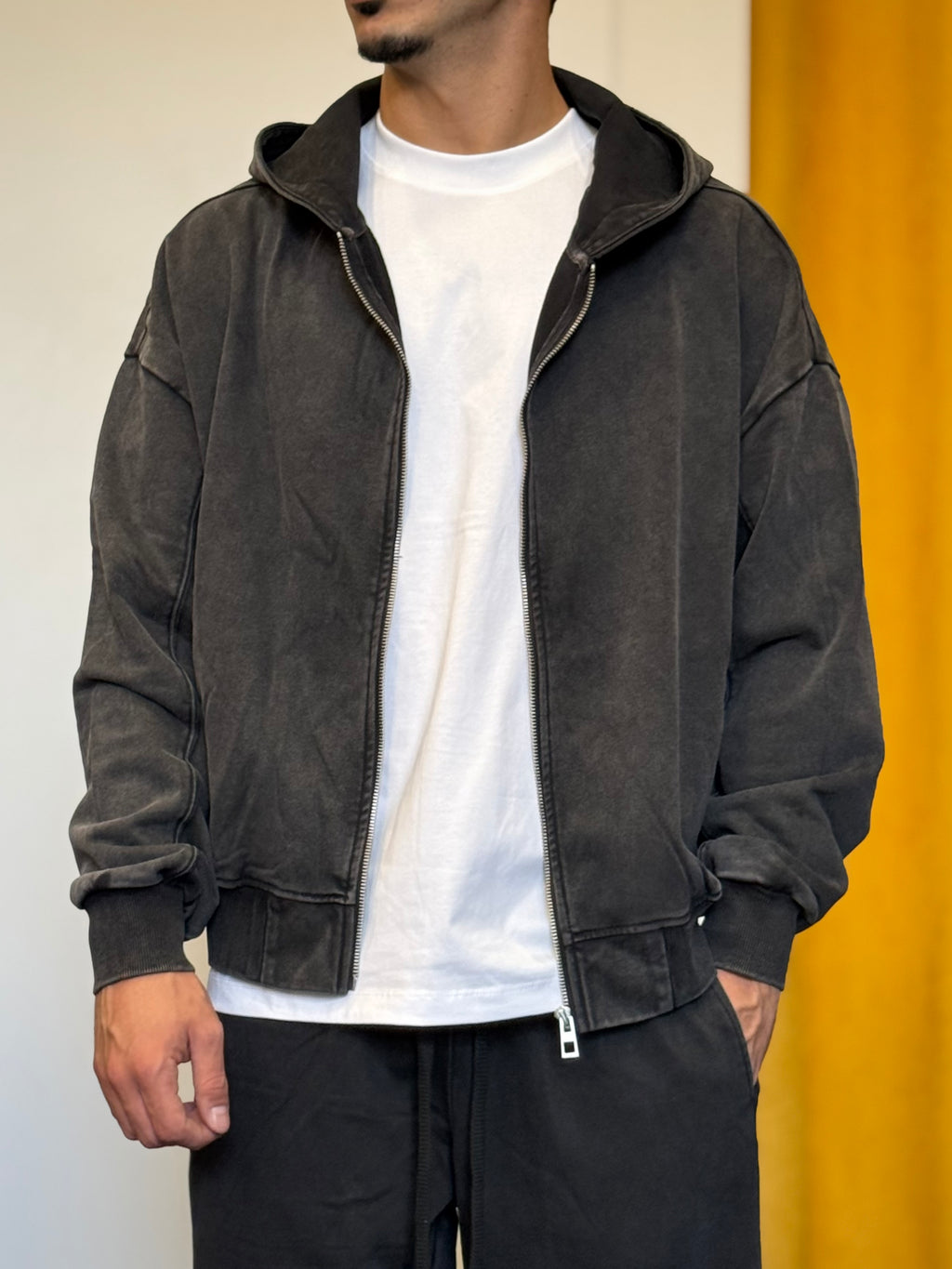TUTA COMPLETA Stone Washed NERO