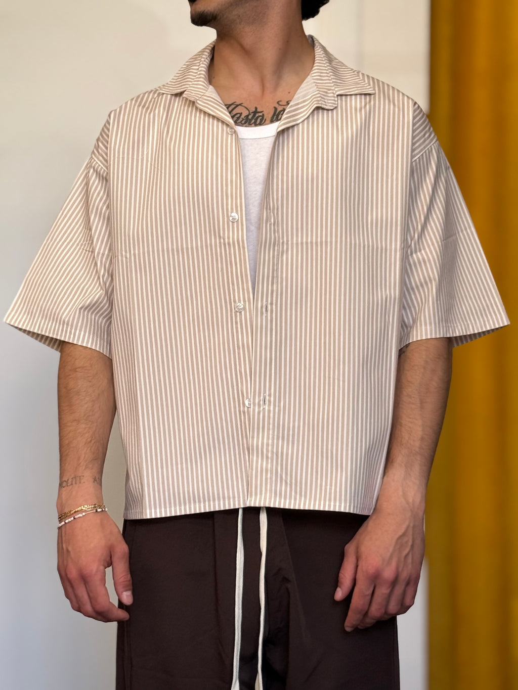 CAMICIA Mille Righe BEIGE