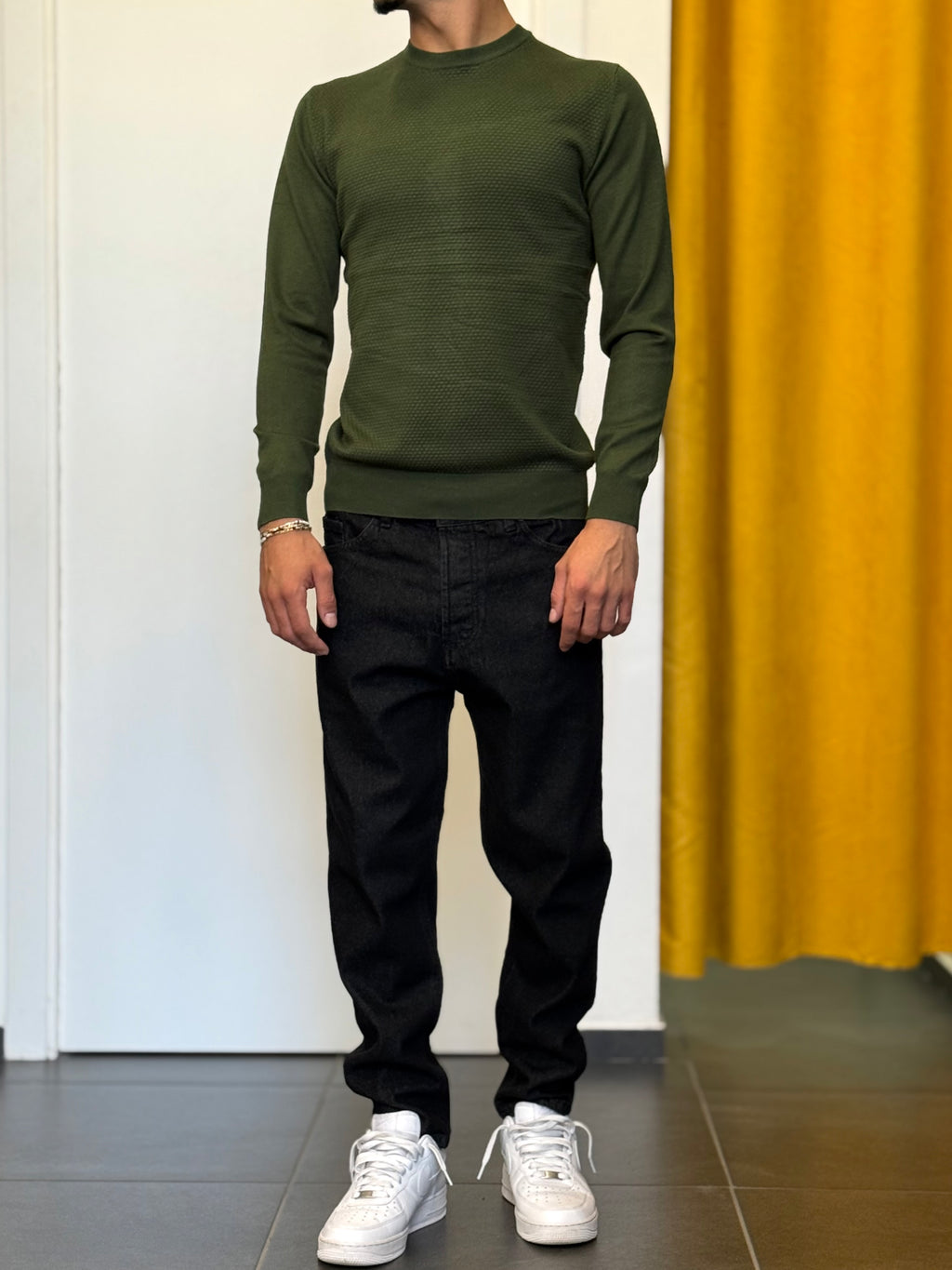 MAGLIONE In Filo VERDE