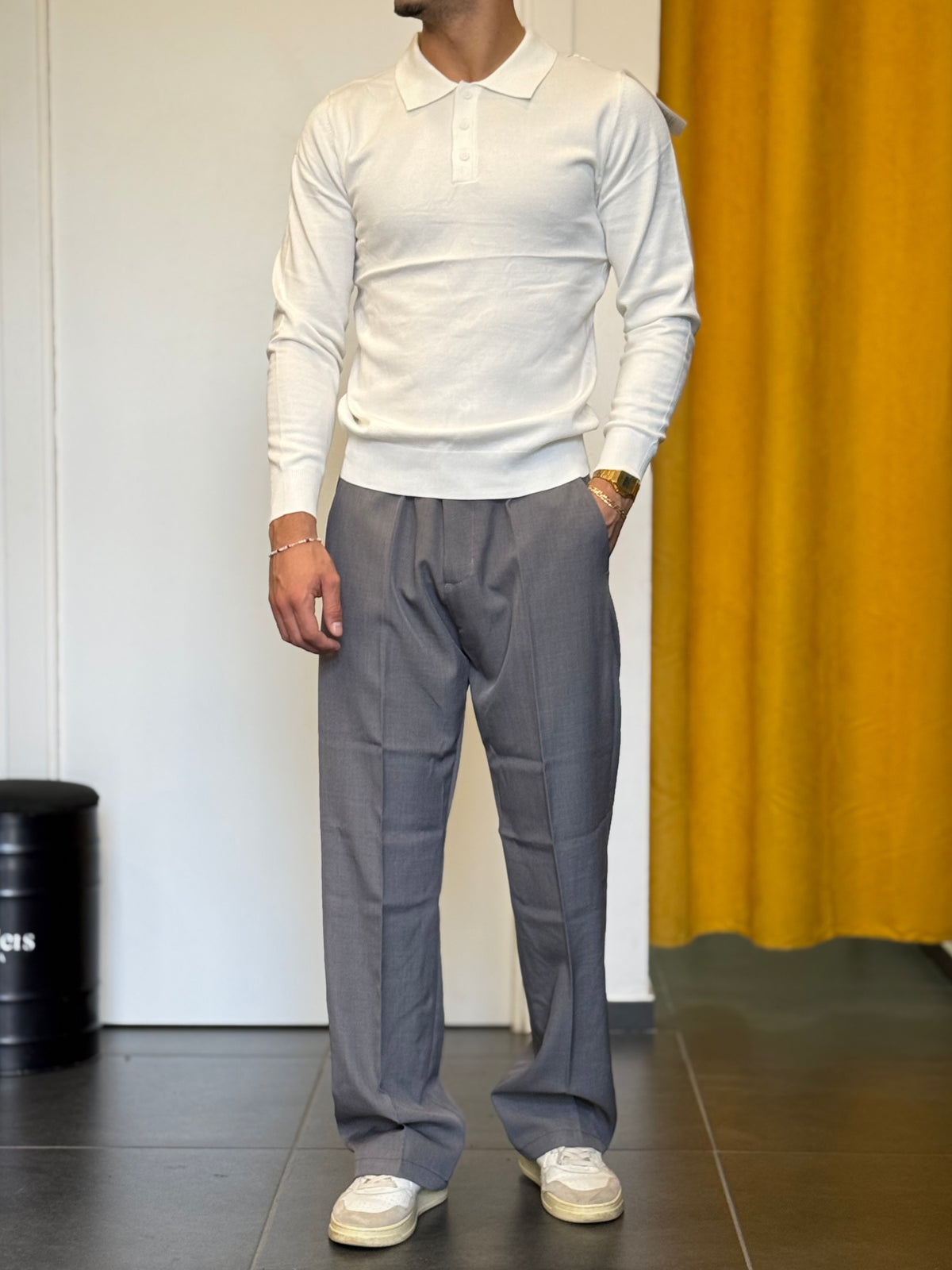 PANTALONE Elegant Over GRIGIO