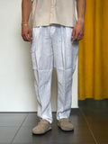 PANTALONE Lino Over BIANCO