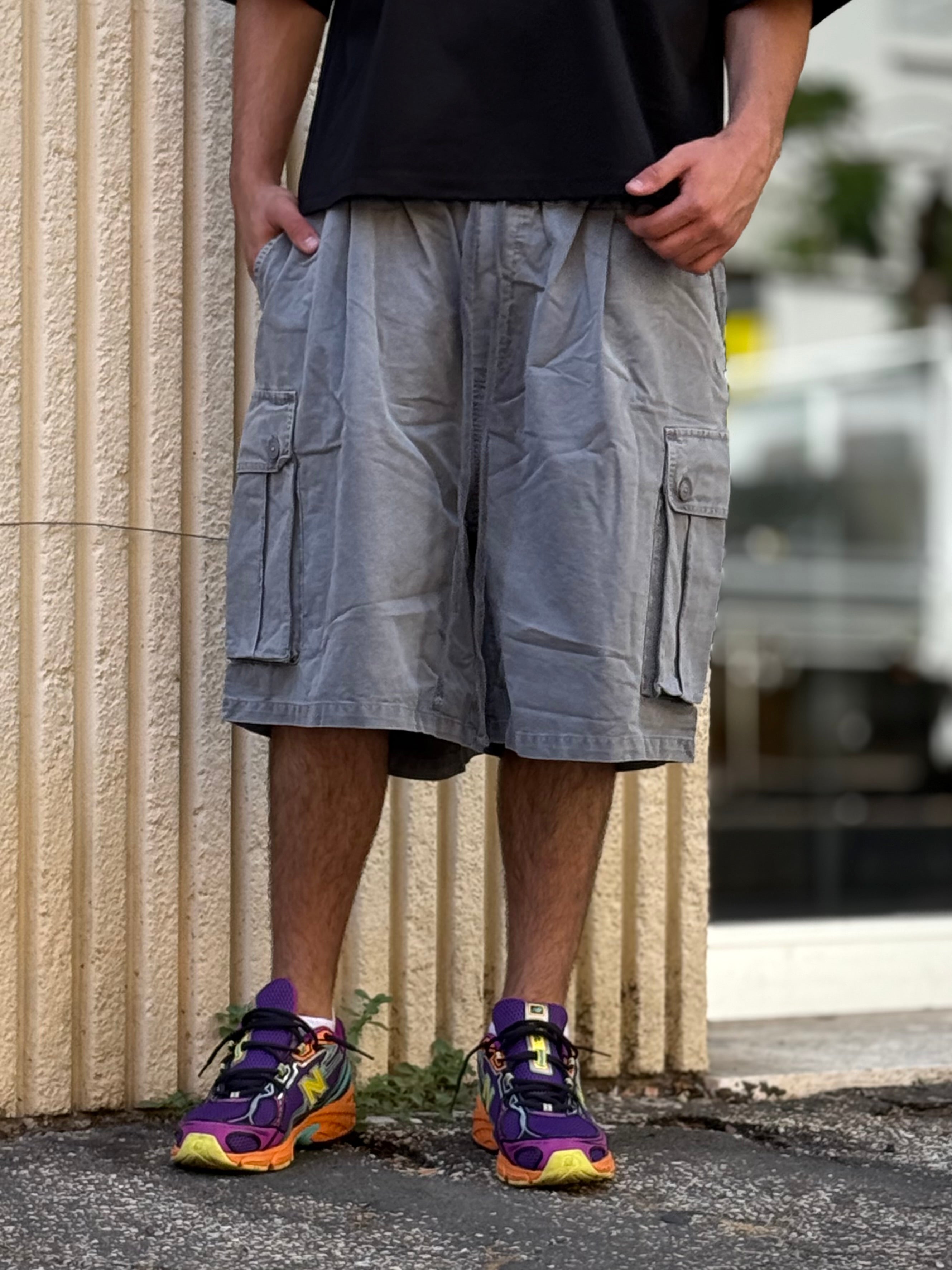 BERMUDA CARGO Stone Washed GRIGIO CHIARO