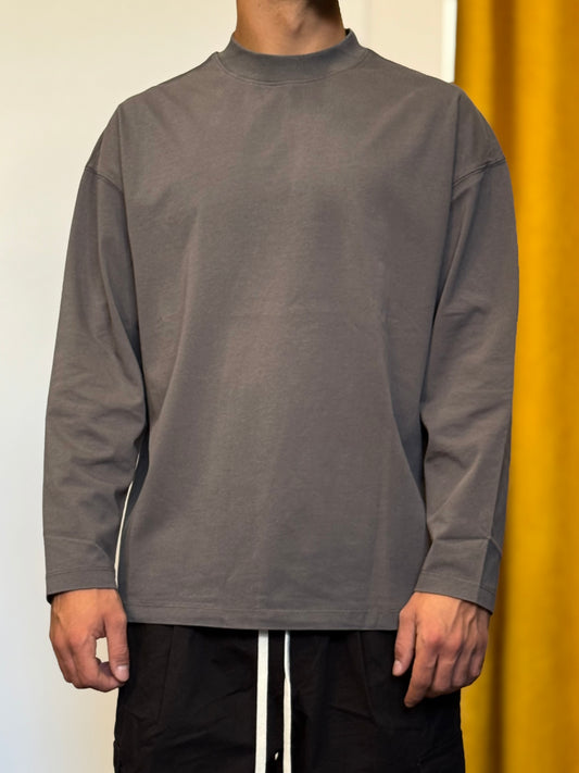 T-SHIRT Maniche Lunghe GRIGIO SCURO