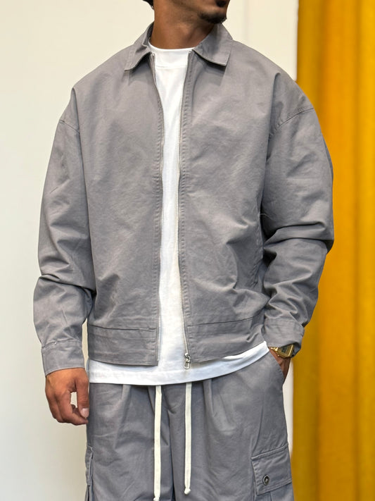 GIACCA CASUAL Zip GRIGIO