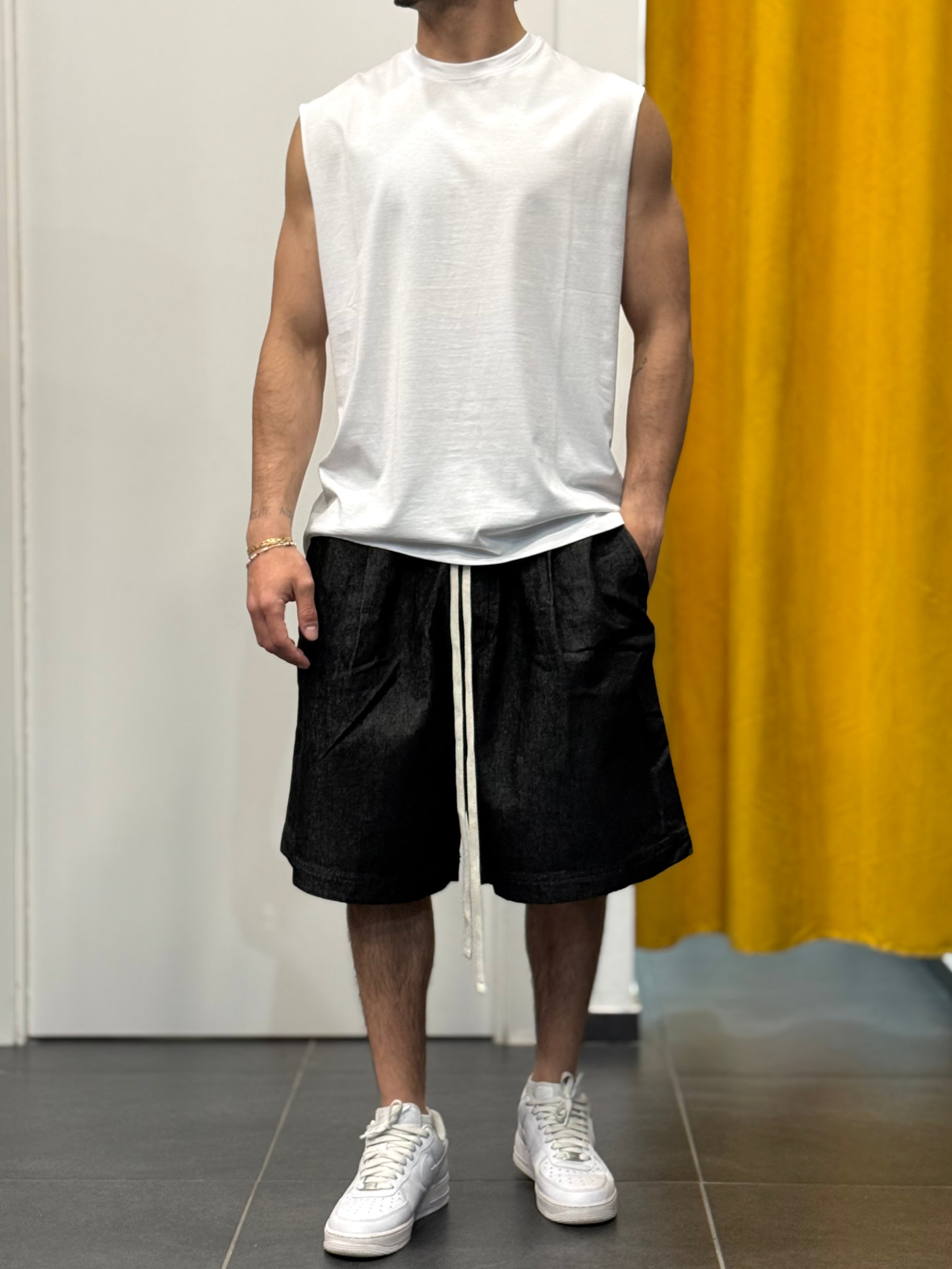 BERMUDA Oversize Denim NERO