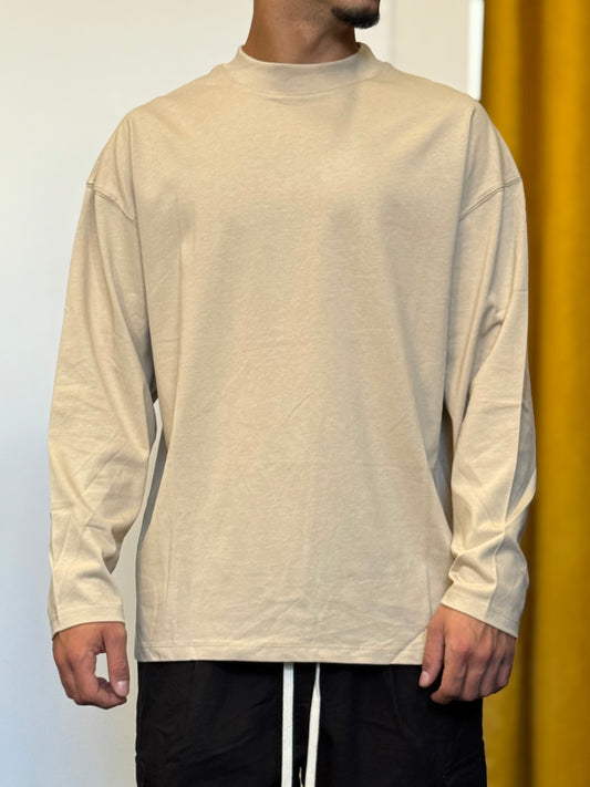 T-SHIRT Maniche Lunghe BEIGE