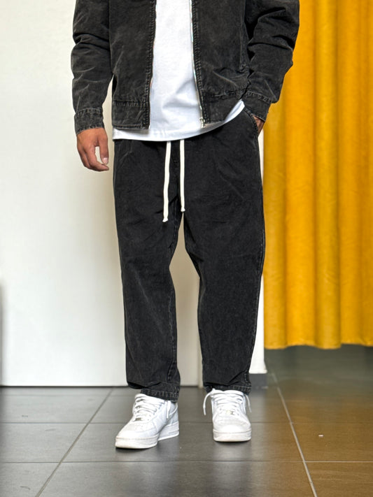 PANTALONE Casual SLAVATO NERO