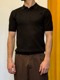 POLO 2 Bottoni Slim Fit NERO