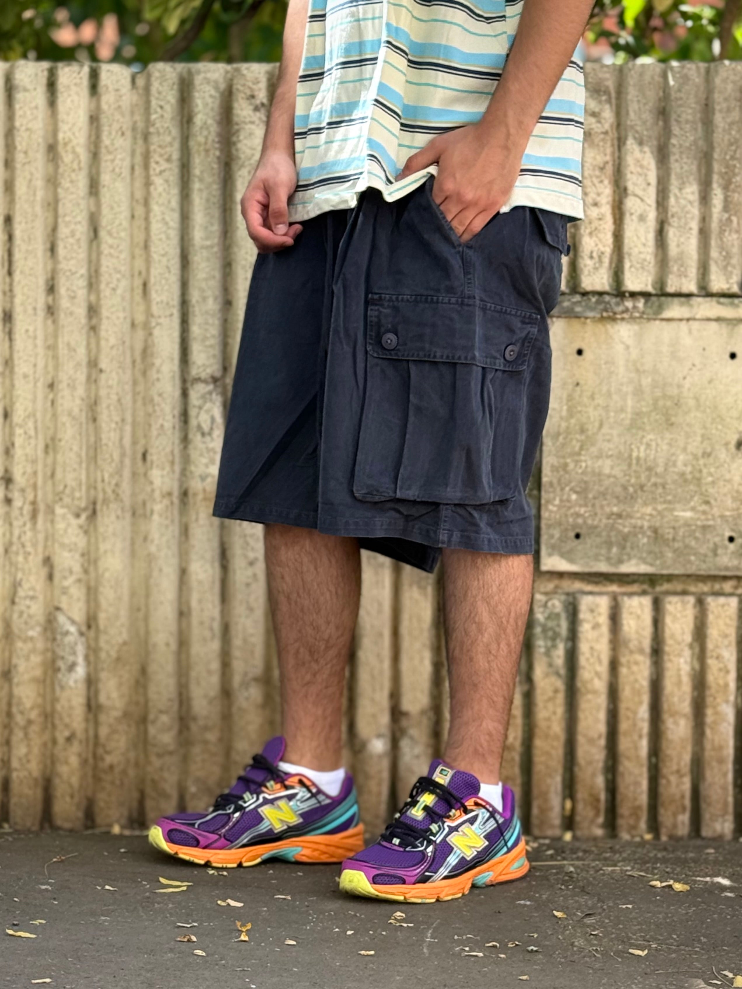 BERMUDA CARGO Stone Washed BLU
