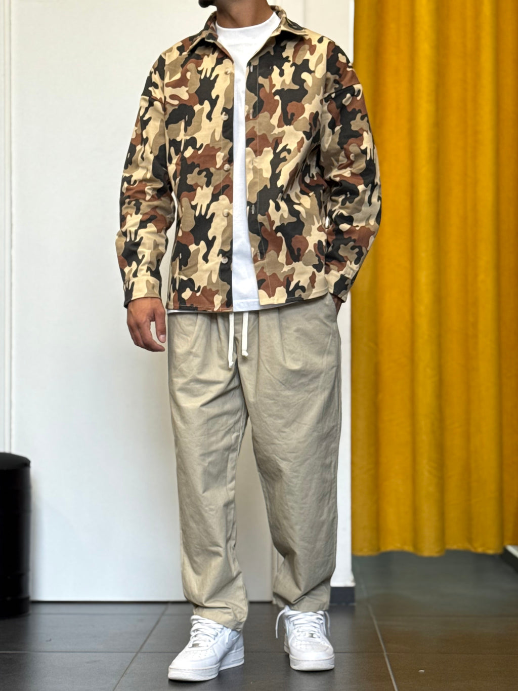 CAMICIA Oversize CAMO BEIGE