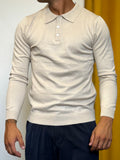 POLO Maniche Lunghe Slim Fit BEIGE