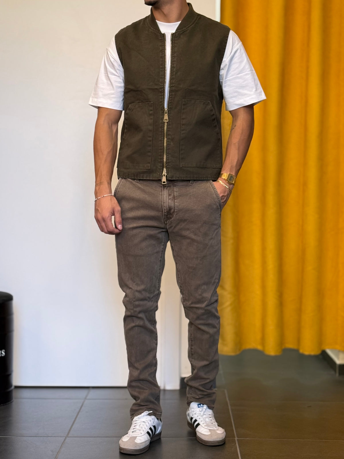 PANTALONE Denim Regular GRIGIO/FANGO