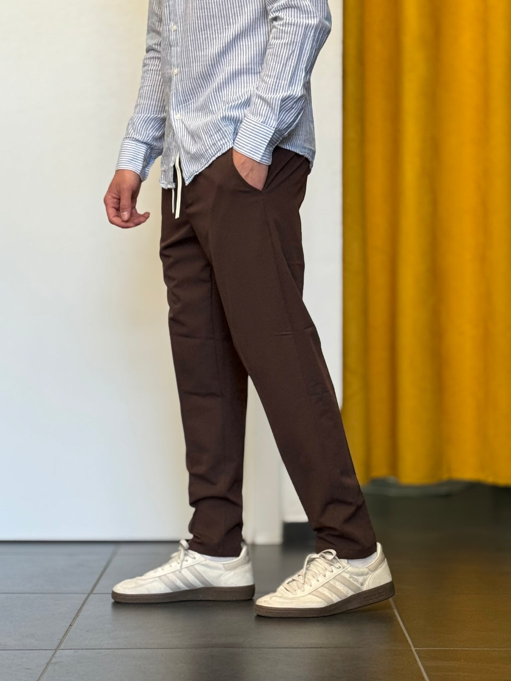 PANTALACCIO Slim Fit MARRONE